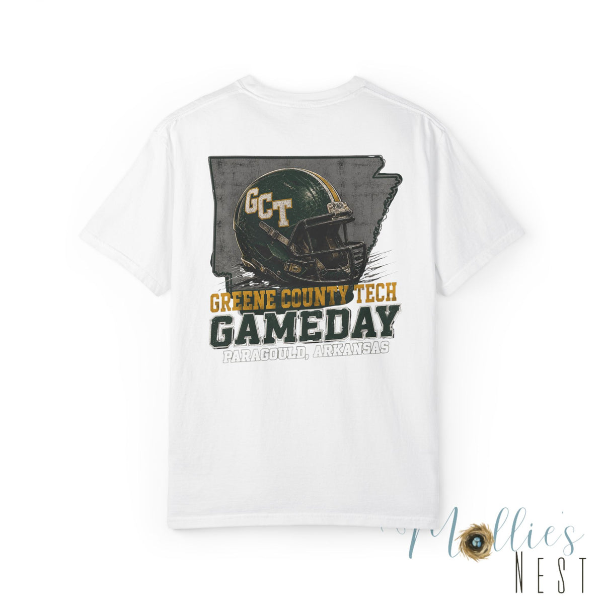 Gameday Football T-Shirt — Greene County Tech (GCT) Vintage Helmet