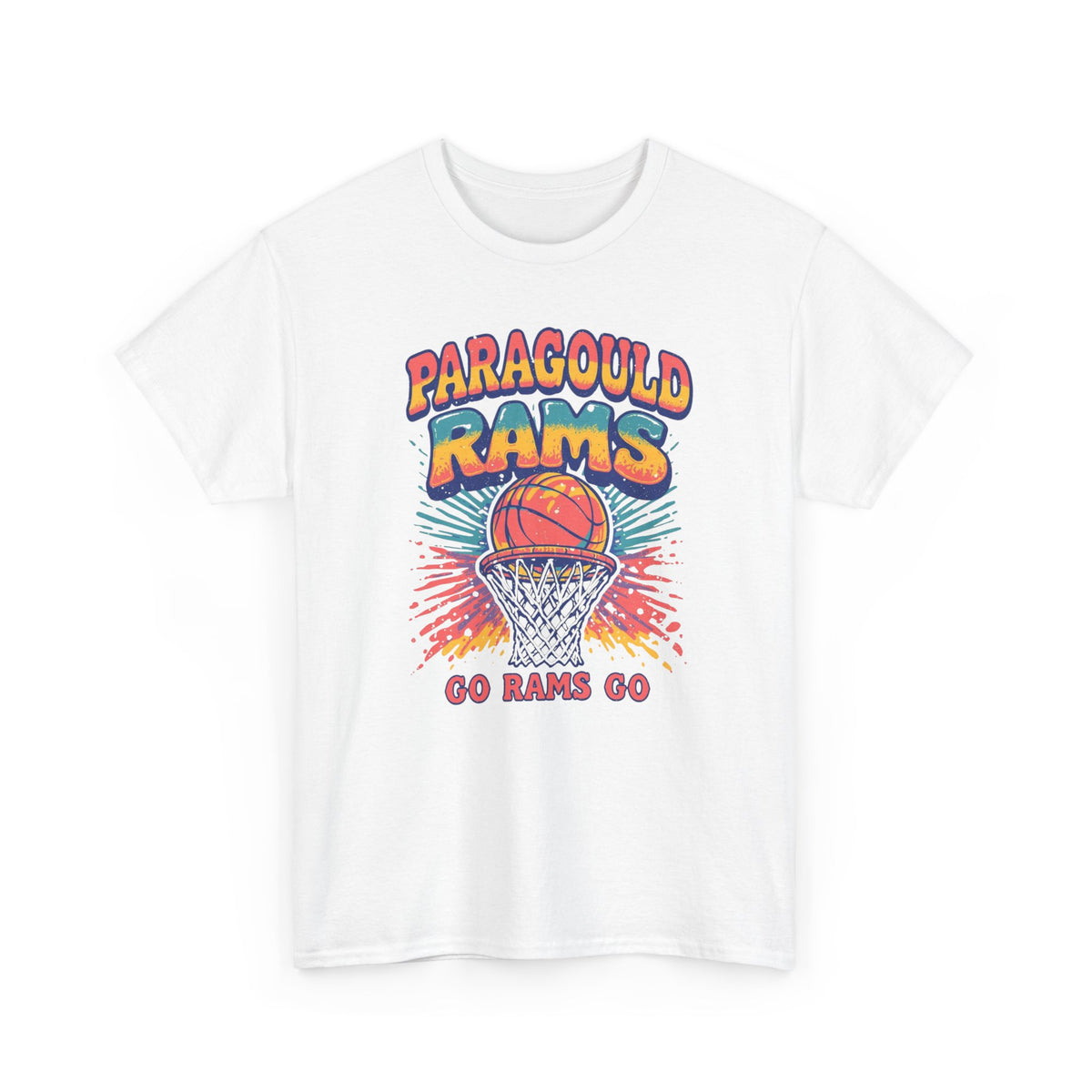 Paragould Rams. Retro Basketball Shirt. ADULT Sizes