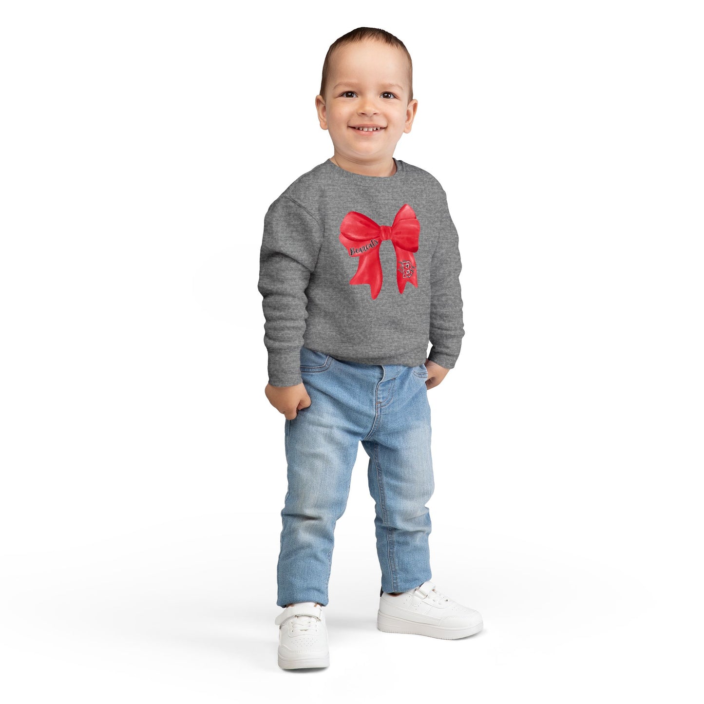 TODDLER. Brookland Bearcat Bow Sweatshirt