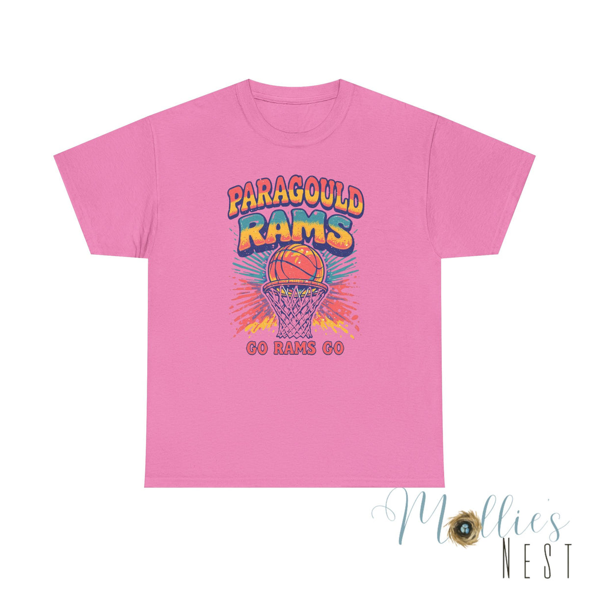 Paragould Rams. Retro Basketball Shirt. ADULT Sizes