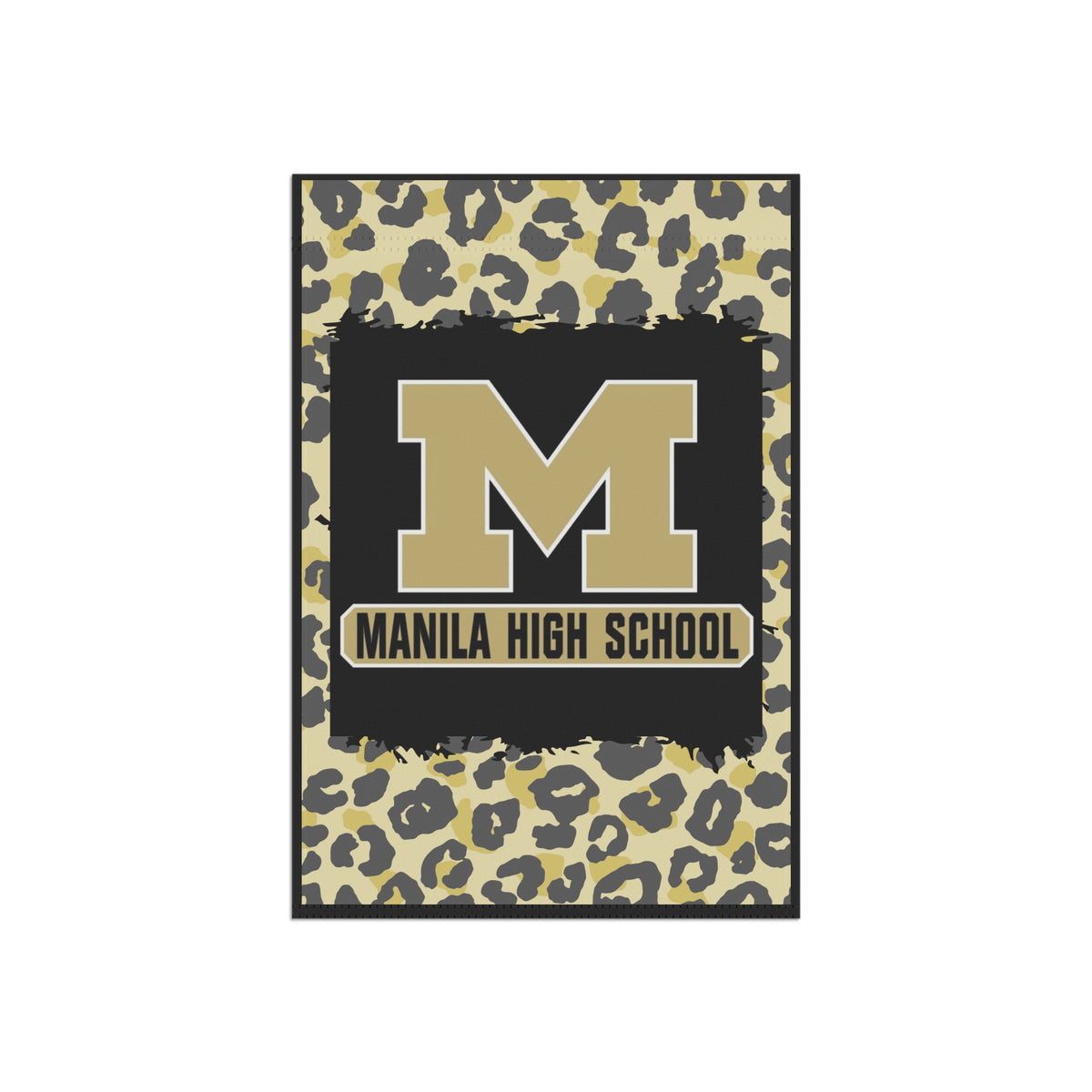 Manila High School Leopard Print Garden Flag