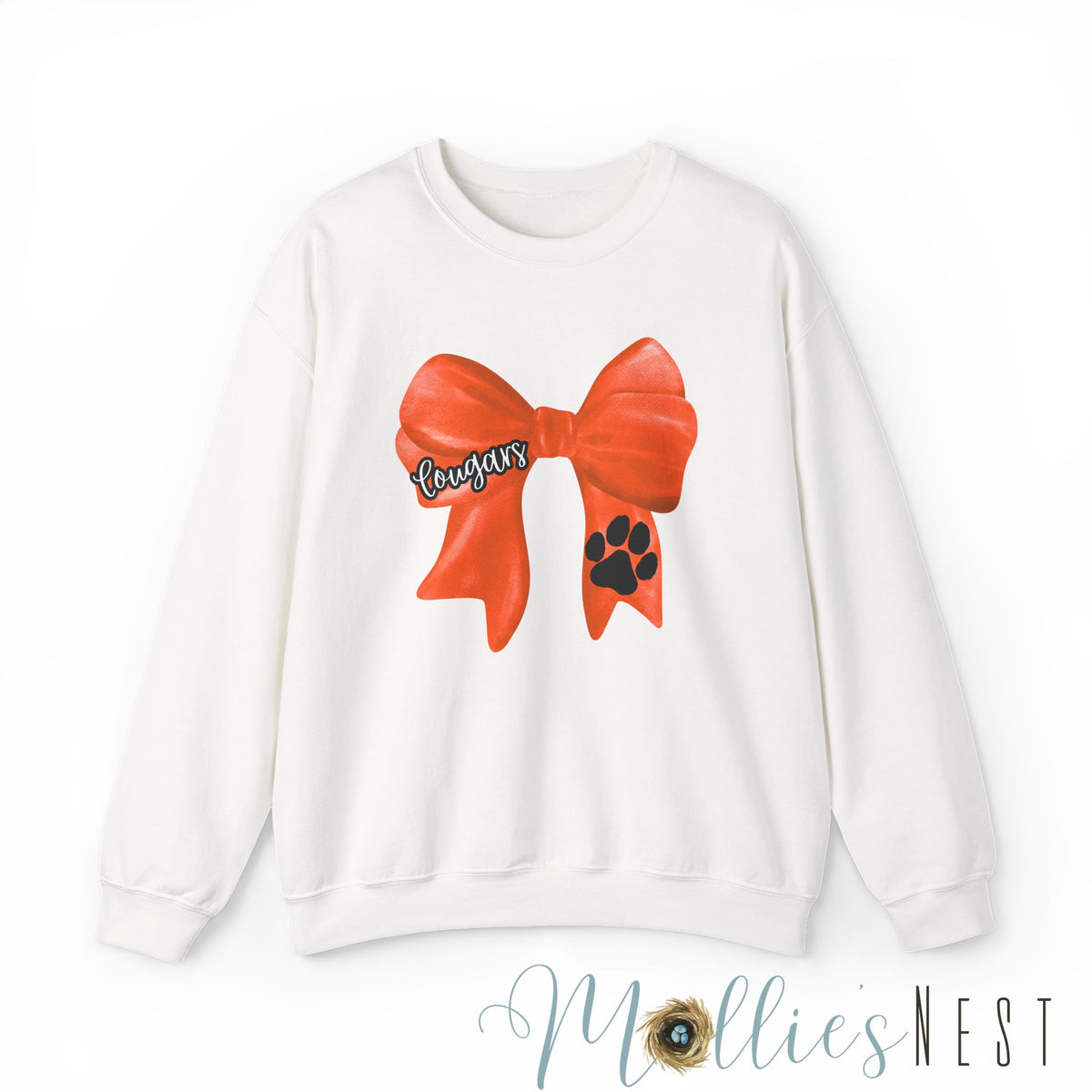 ADULT. Cougars Bow Sweatshirt