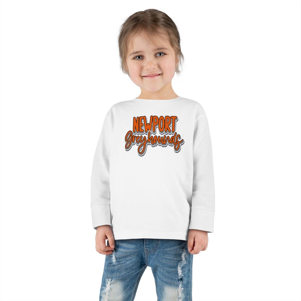 TODDLER Long Sleeve Tee — "Newport Greyhounds" Shirt