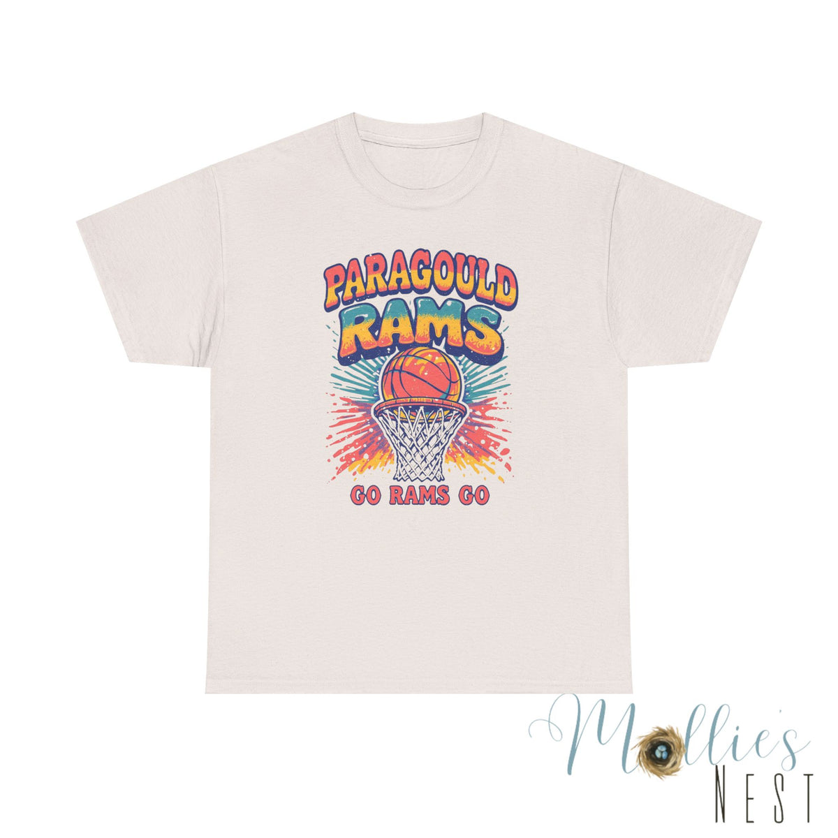 Paragould Rams. Retro Basketball Shirt. ADULT Sizes