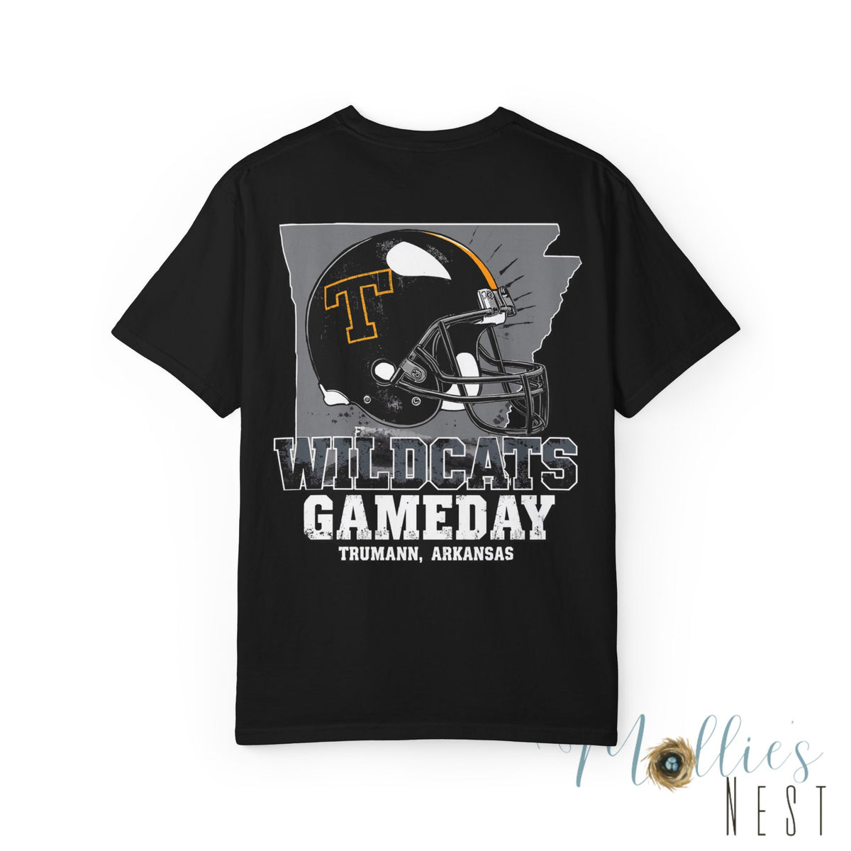 Trumann Wildcats Gameday Football T-Shirt — Arkansas Helmet Tee