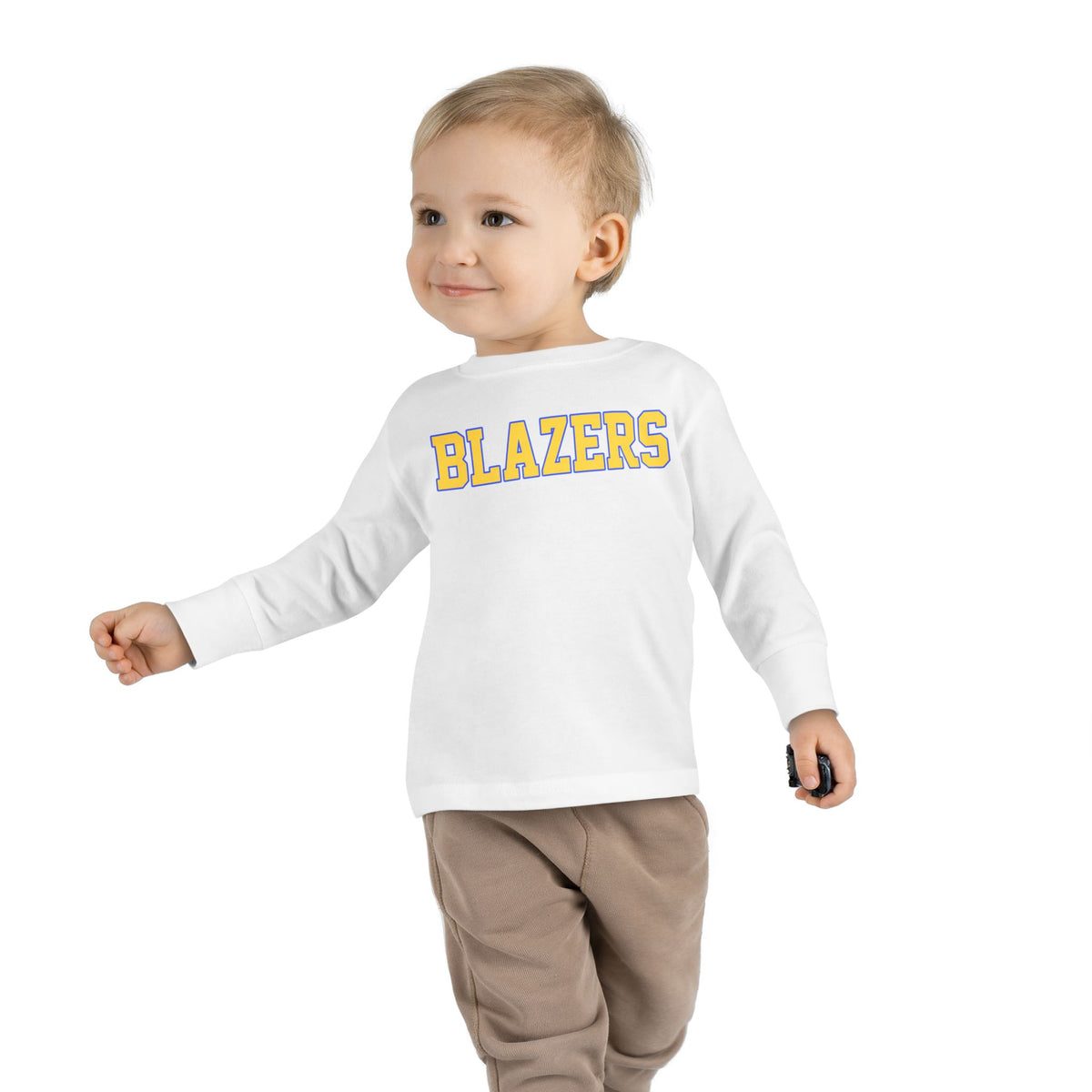 Toddler Blazers - Classic Blue & Gold - Valley View Long Sleeve Tee