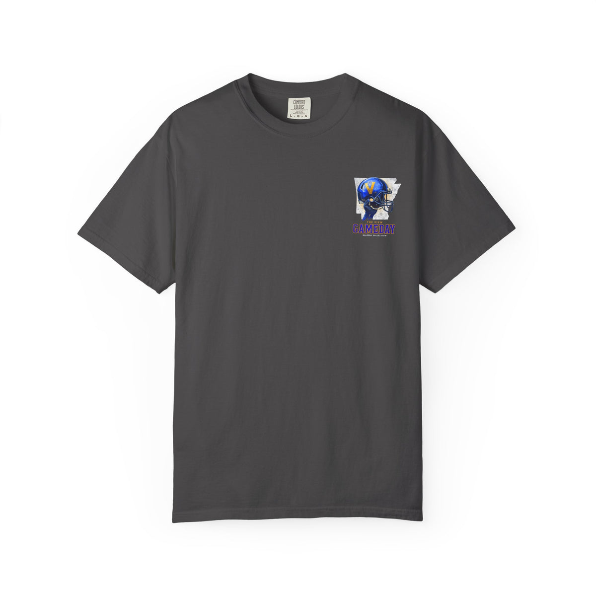 The View Gameday Football T-Shirt — Blue Helmet Vintage Style. MANNLY BRAND