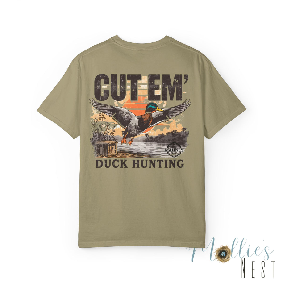 Duck Hunting T-Shirt — "Cut Em'" Mallard Graphic Tee
