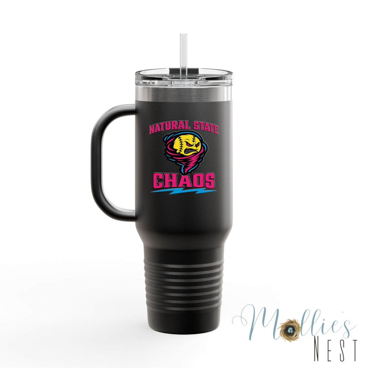 Insulated Travel Mug — 'Natural State Chaos' 40oz Stainless Tumbler