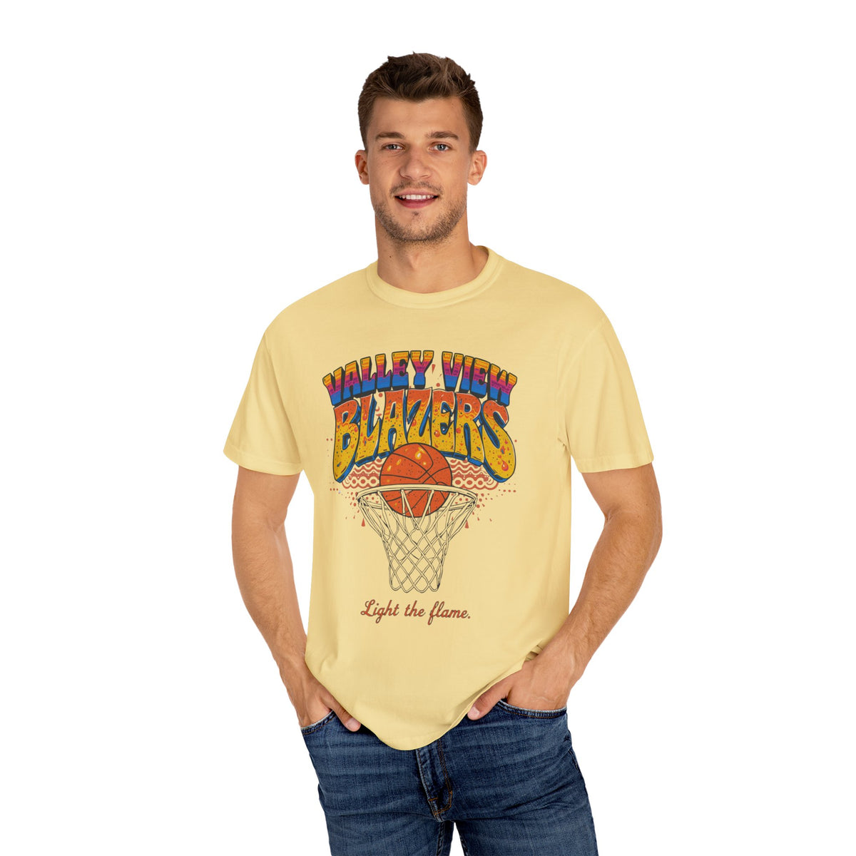 Retro Basketball T-Shirt | Valley View Blazers ADULT