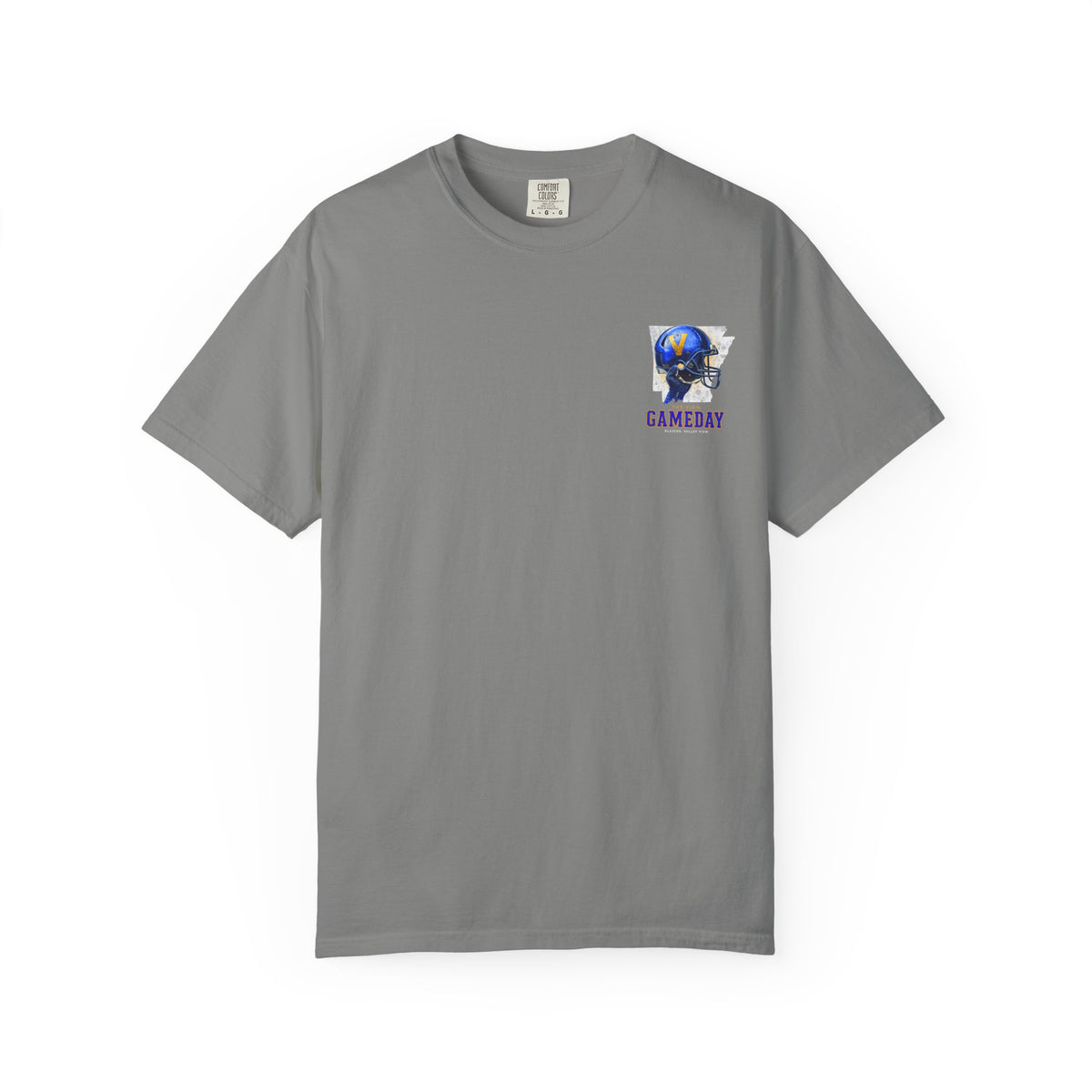 The View Gameday Football T-Shirt — Blue Helmet Vintage Style. MANNLY BRAND