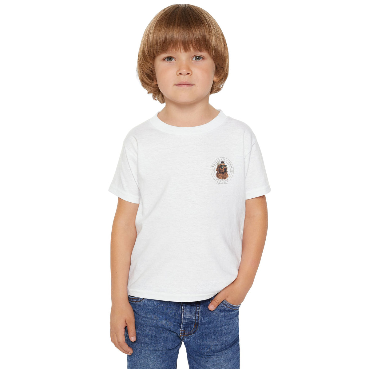 Valley View Blazers. Dog Graphic Toddler T-Shirt (2-sided design)