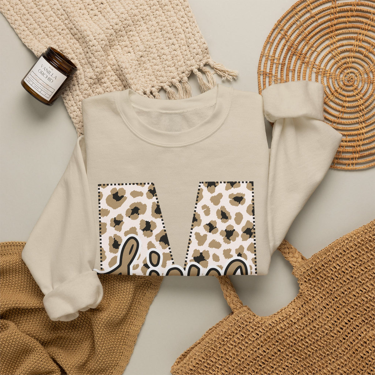 Manila M - Lions Leopard Print Sweatshirt -