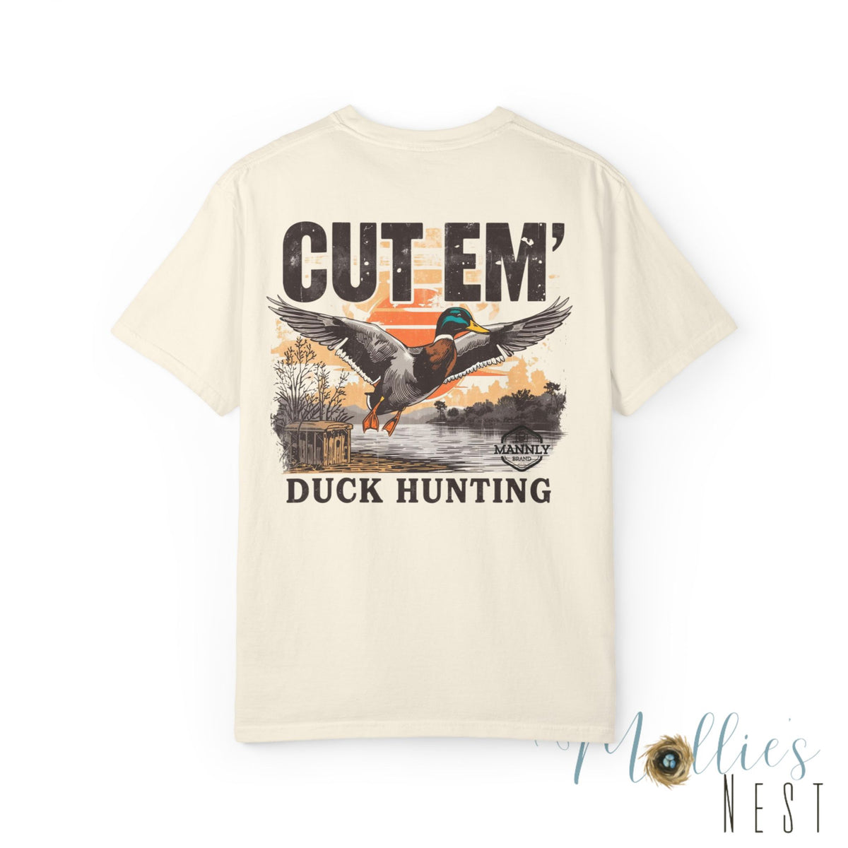 Duck Hunting T-Shirt — "Cut Em'" Mallard Graphic Tee