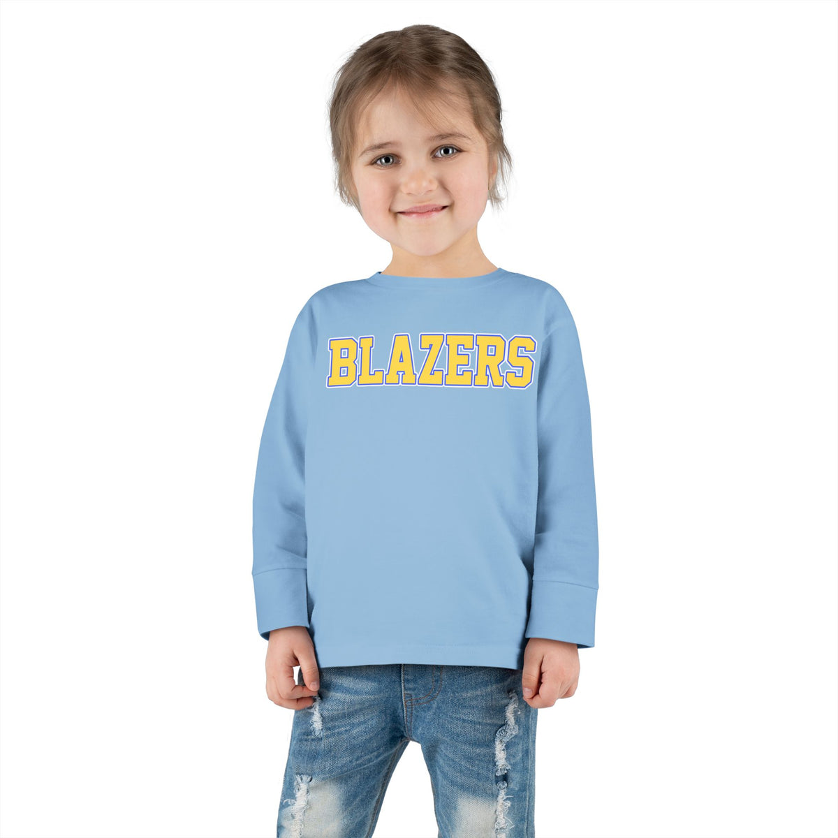 Toddler Blazers - Classic Blue & Gold - Valley View Long Sleeve Tee