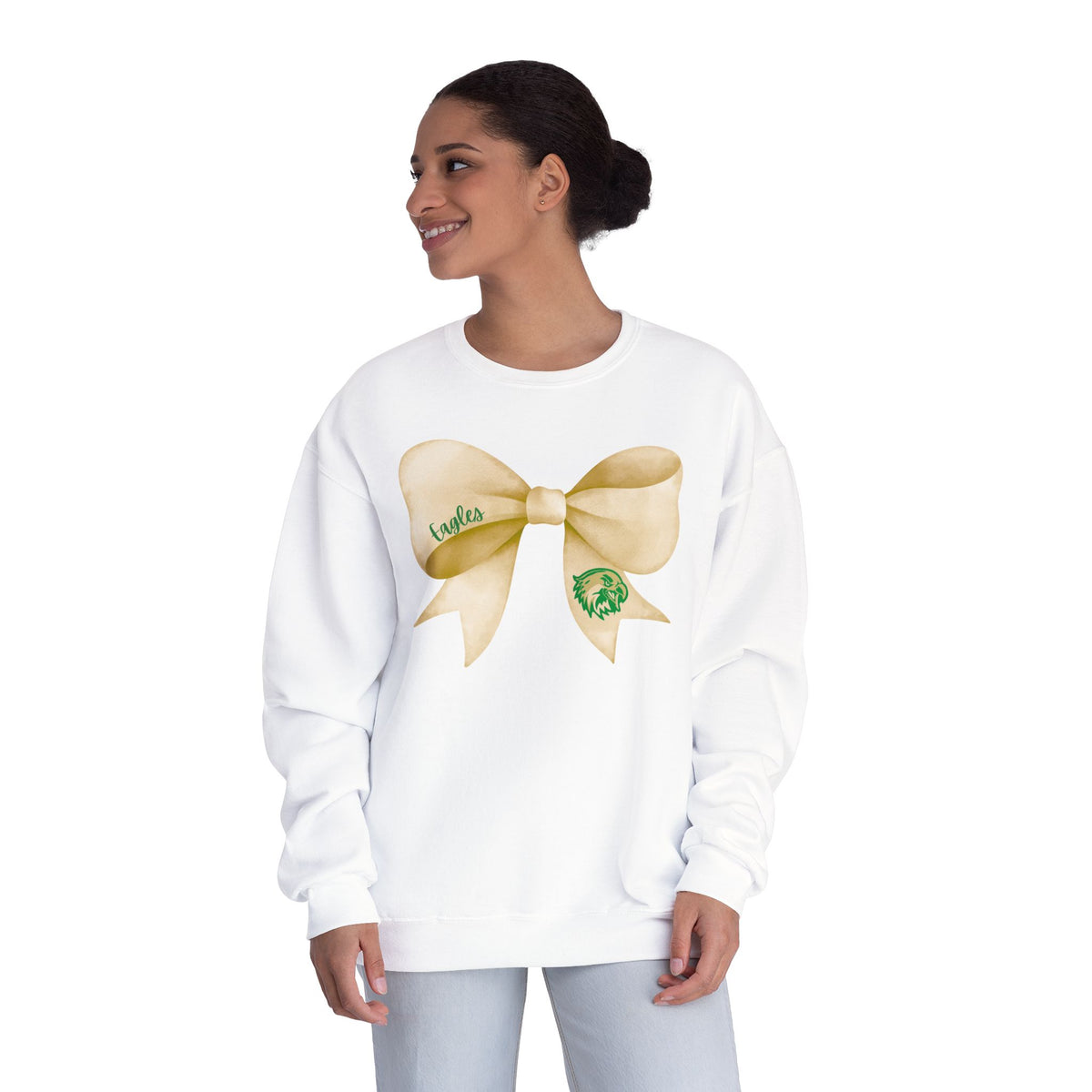 ADULT. GCT Eagles Bow Sweatshirt
