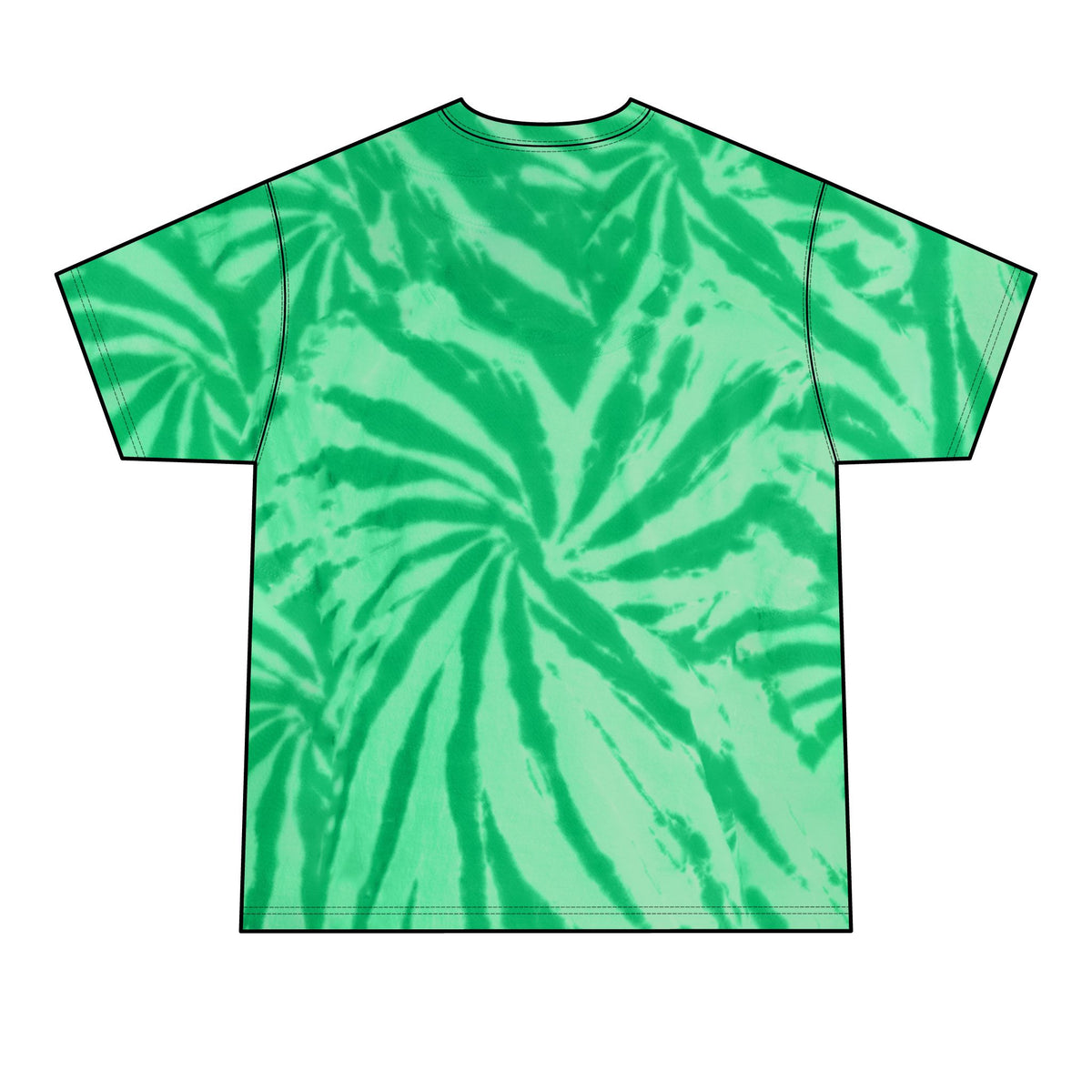 Isibindi Green Spiral Tie-Dye Tee — Adult