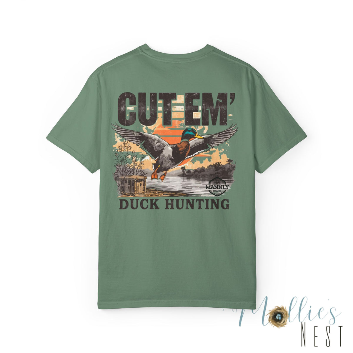 Duck Hunting T-Shirt — "Cut Em'" Mallard Graphic Tee
