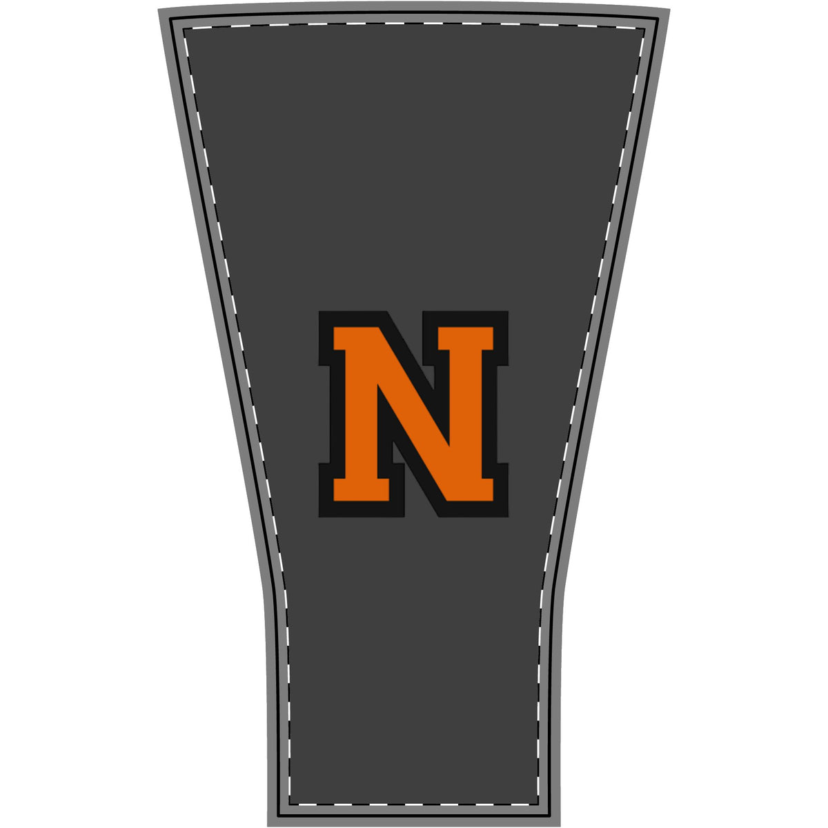 Newport Greyhounds - Gray Sports Sleeve with Orange 'N' Logo Pattern