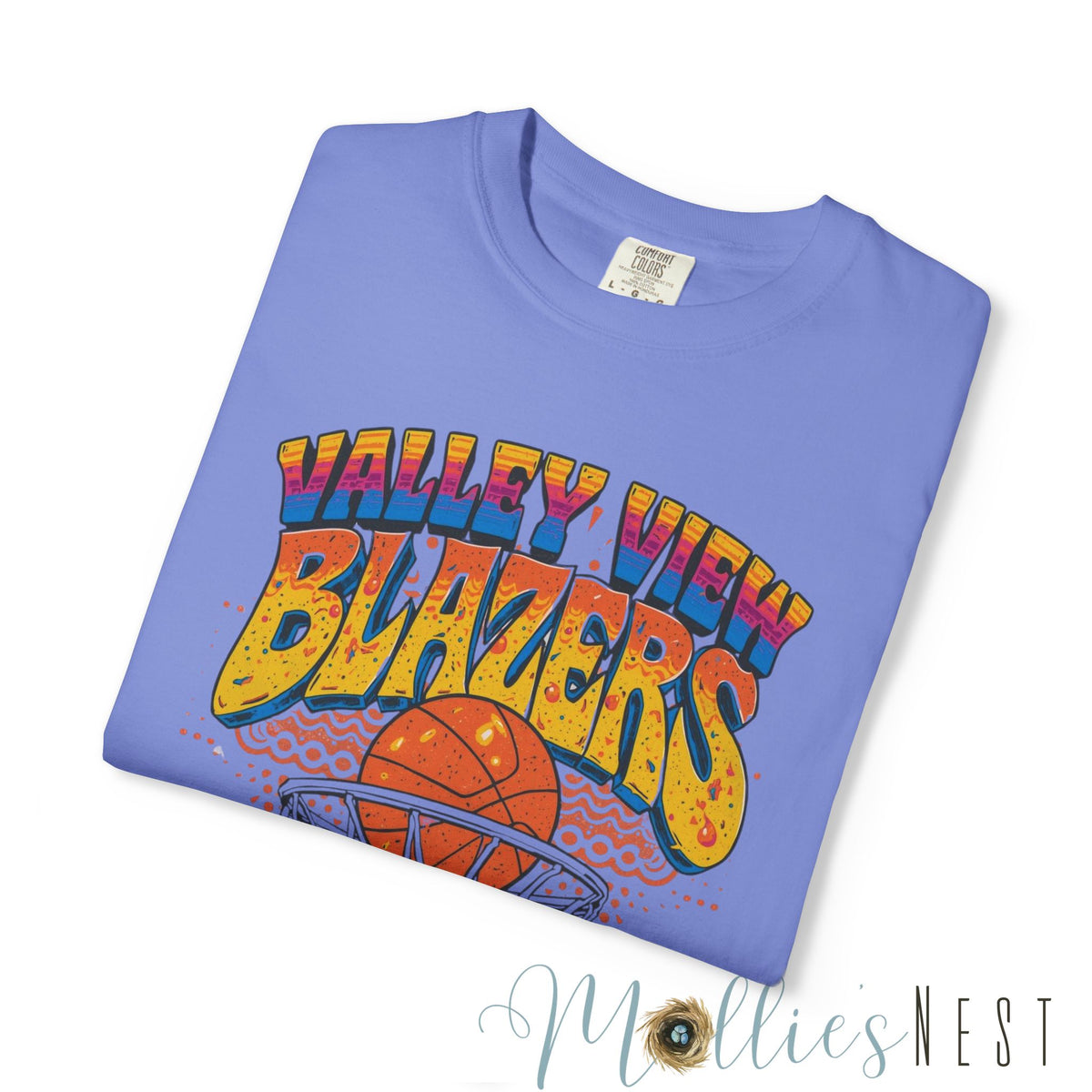 Retro Basketball T-Shirt | Valley View Blazers ADULT