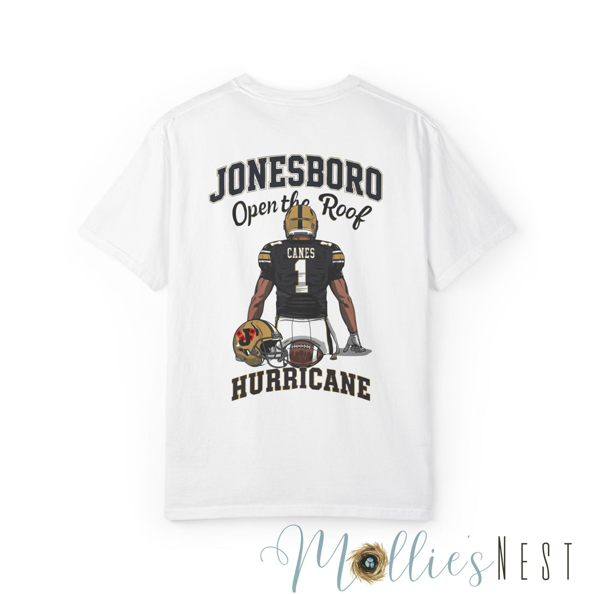 Comfort Colors Jonesboro Football. "Open the Roof"