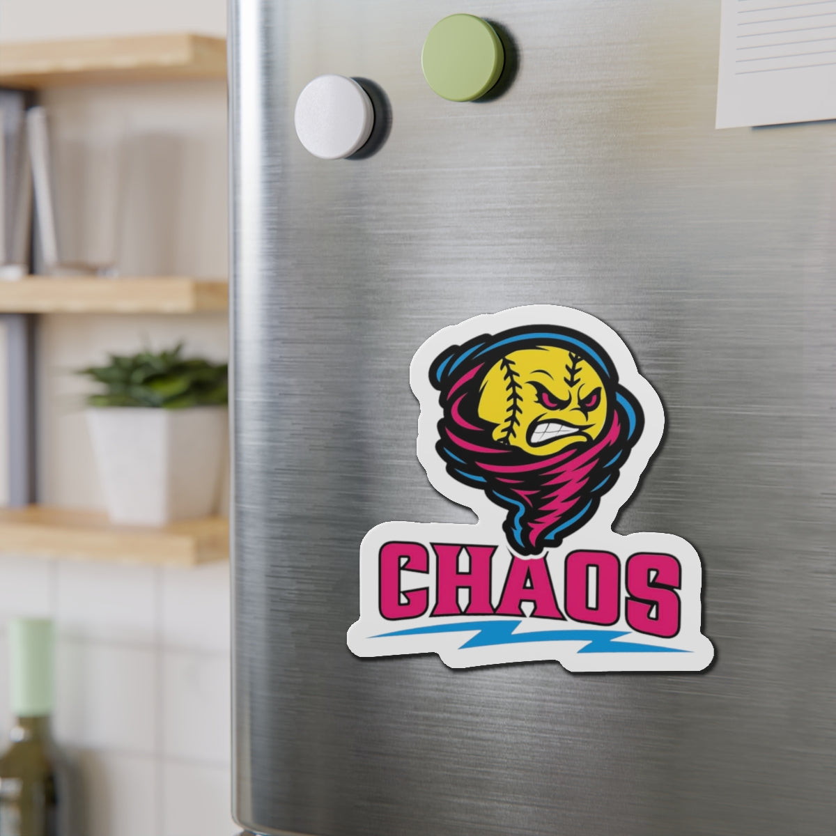 Chaos Softball Logo Magnet — Die-Cut Magnet