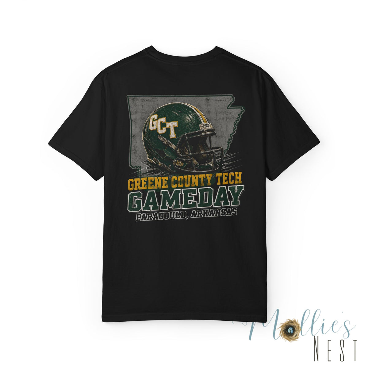 Gameday Football T-Shirt — Greene County Tech (GCT) Vintage Helmet