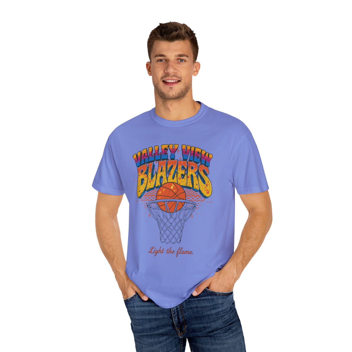 Retro Basketball T-Shirt | Valley View Blazers ADULT