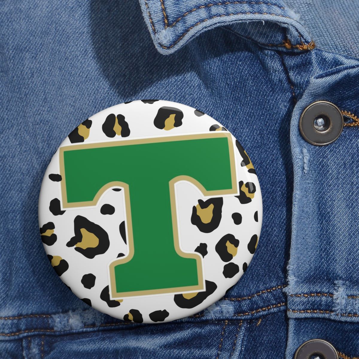GCT Eagles Button 1 - Gold & Green