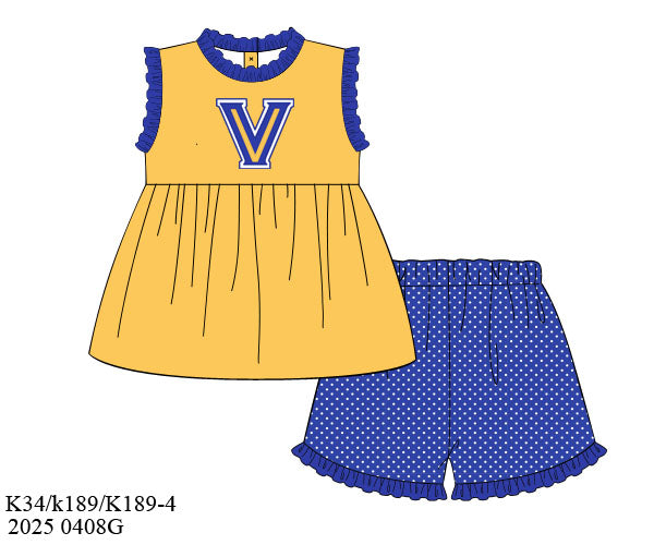 Preorder - Valley View Applique Logo Short Set