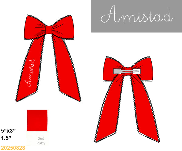 RCA House Embroidered Bows