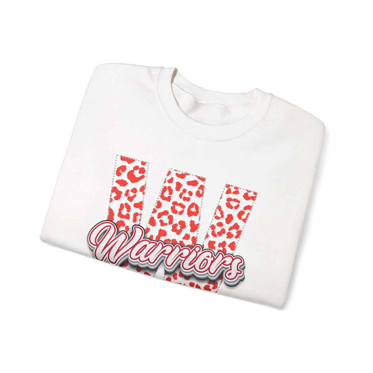 Adult. Westsie Warriors Leopard Print "W" Sweatshirt