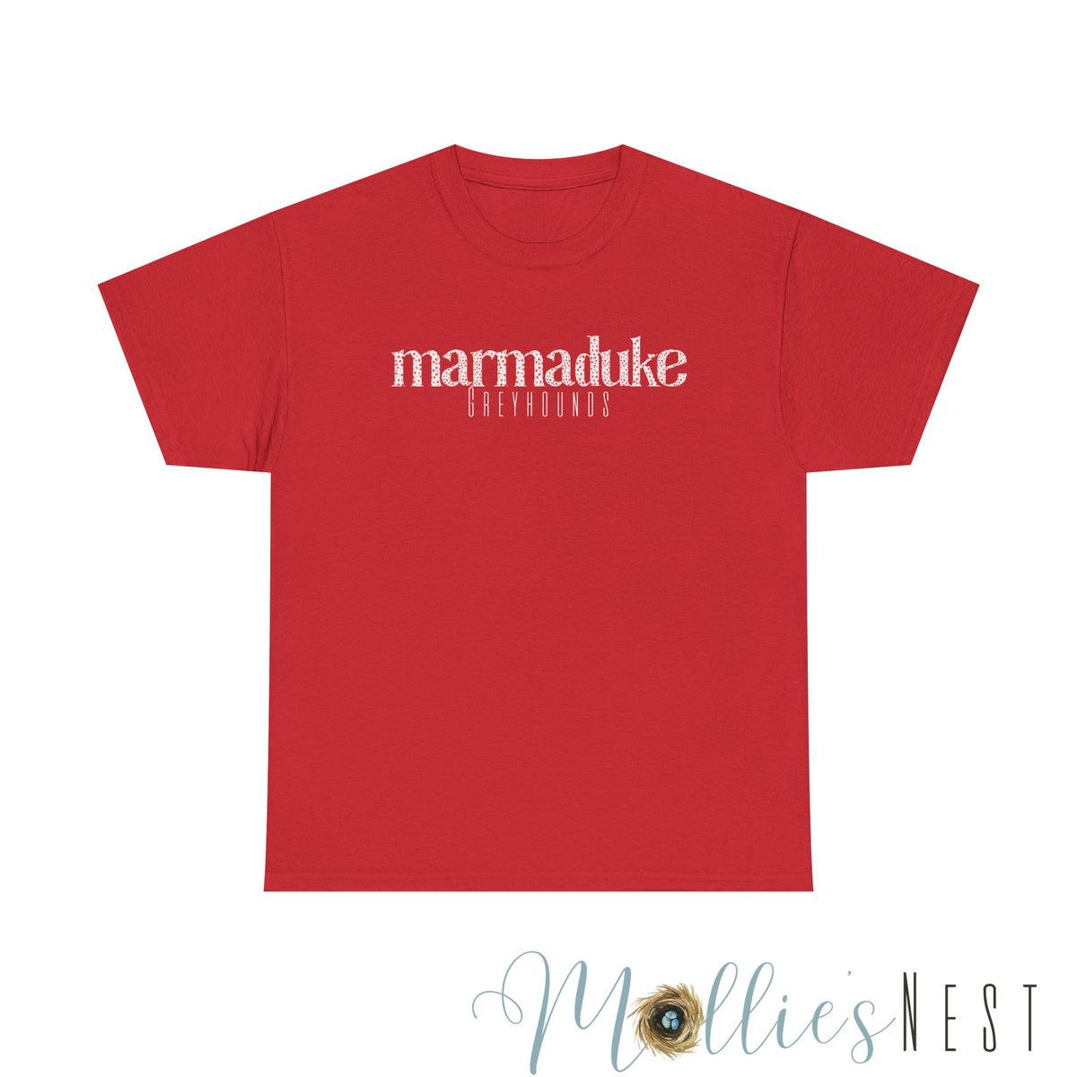 Marmaduke Greyhounds Red Leopard Gildan ADULT Shirt
