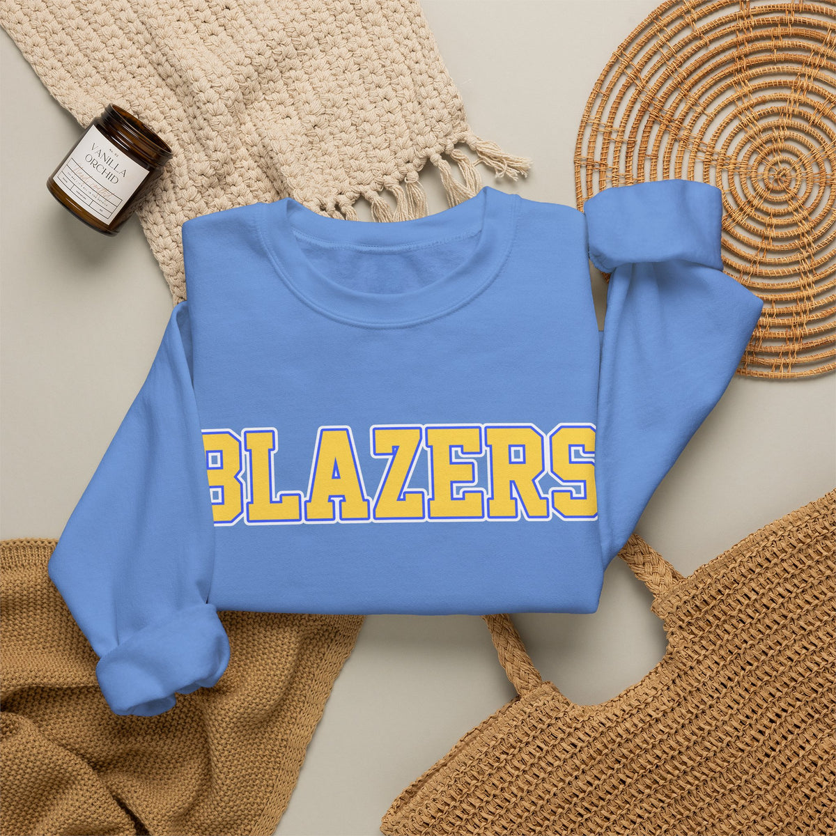 Adult. Blazers Classic. Spirit Crewneck Sweatshirt