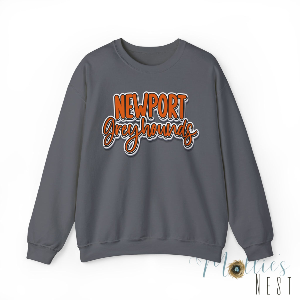 Newport Greyhounds Crewneck Vintage Graphic Sweatshirt