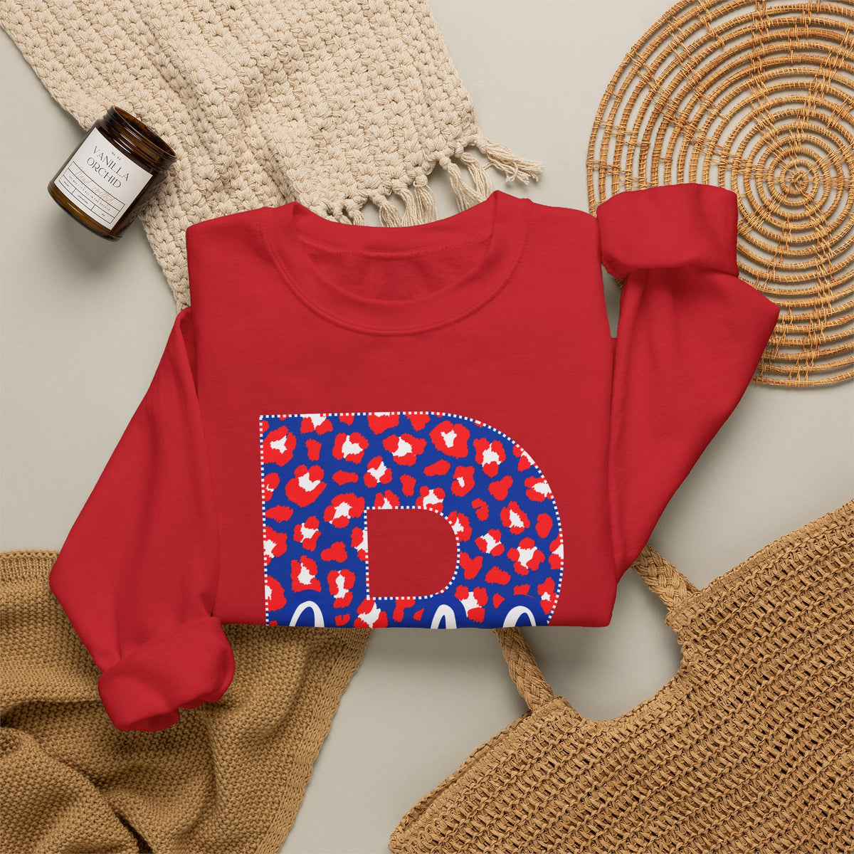 Paragould Rams "P" Leopard Crewneck Sweatshirt