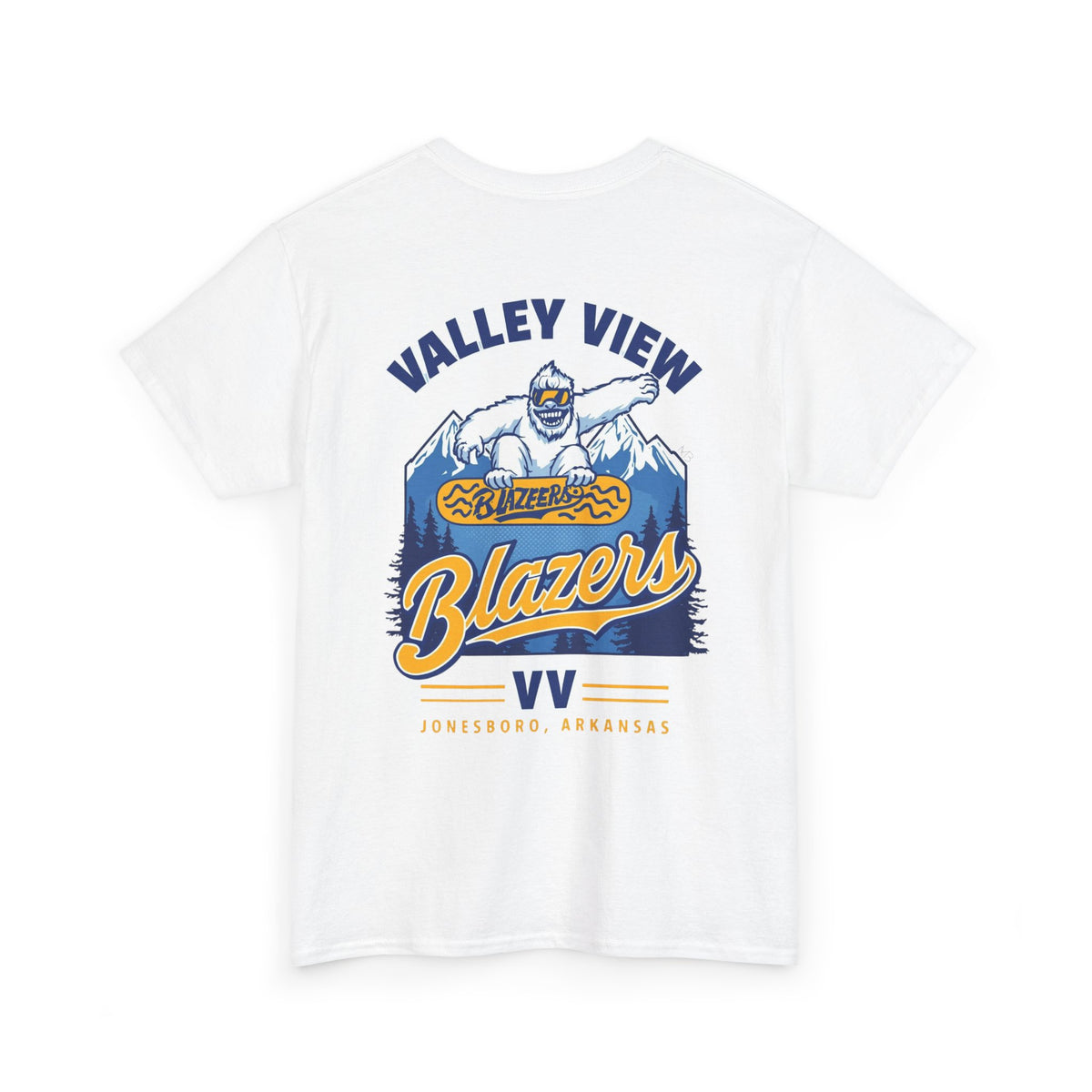 Valley View Blazers T‑Shirt — Mountain Yeti. MANNLY BRAND 2026