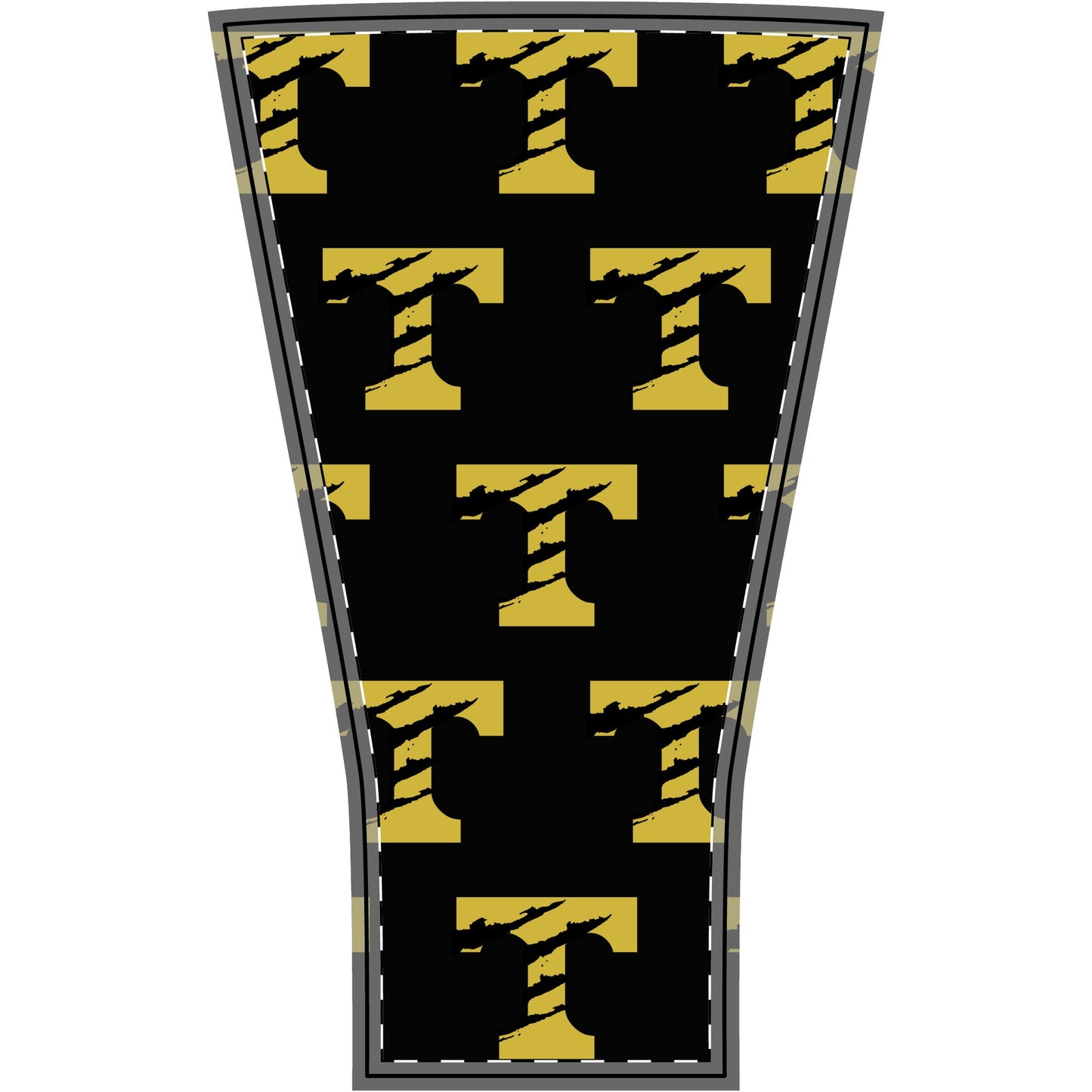 Black & Gold 'Trumann Wildcats' Arm Sleeve — Athletic Compression Sleeve with Claw-Strike Logo