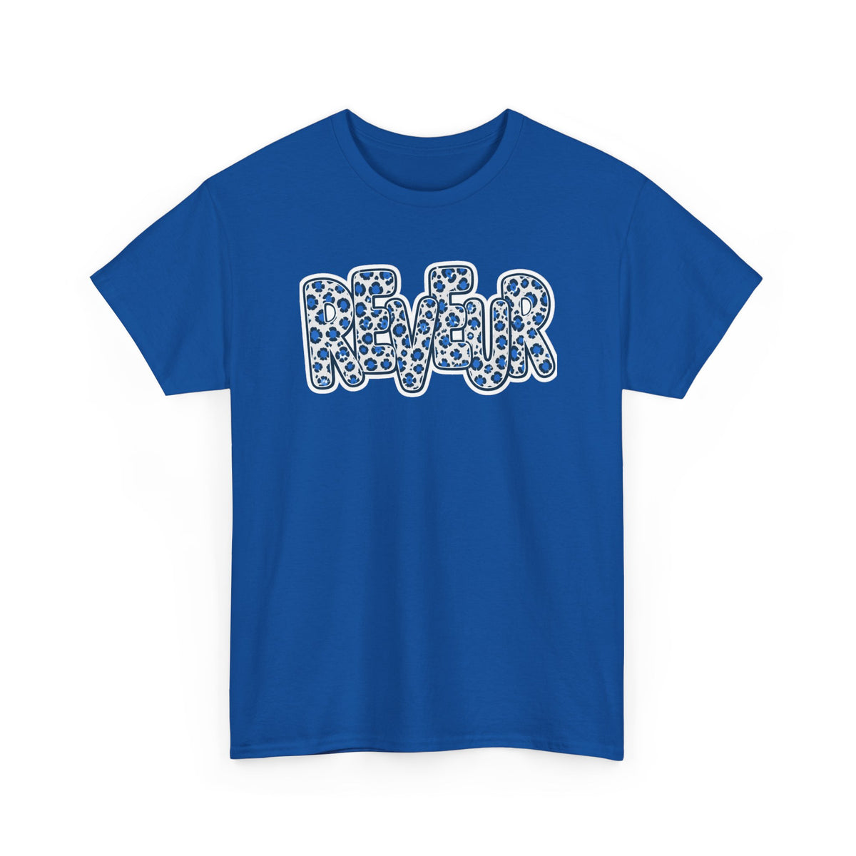 Adult Reveur T-Shirt — Stacked Leopard Print Graphic Tee
