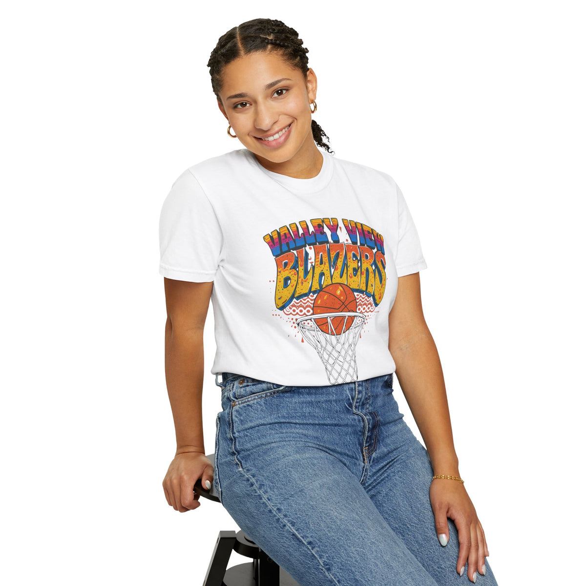 Retro Basketball T-Shirt | Valley View Blazers ADULT