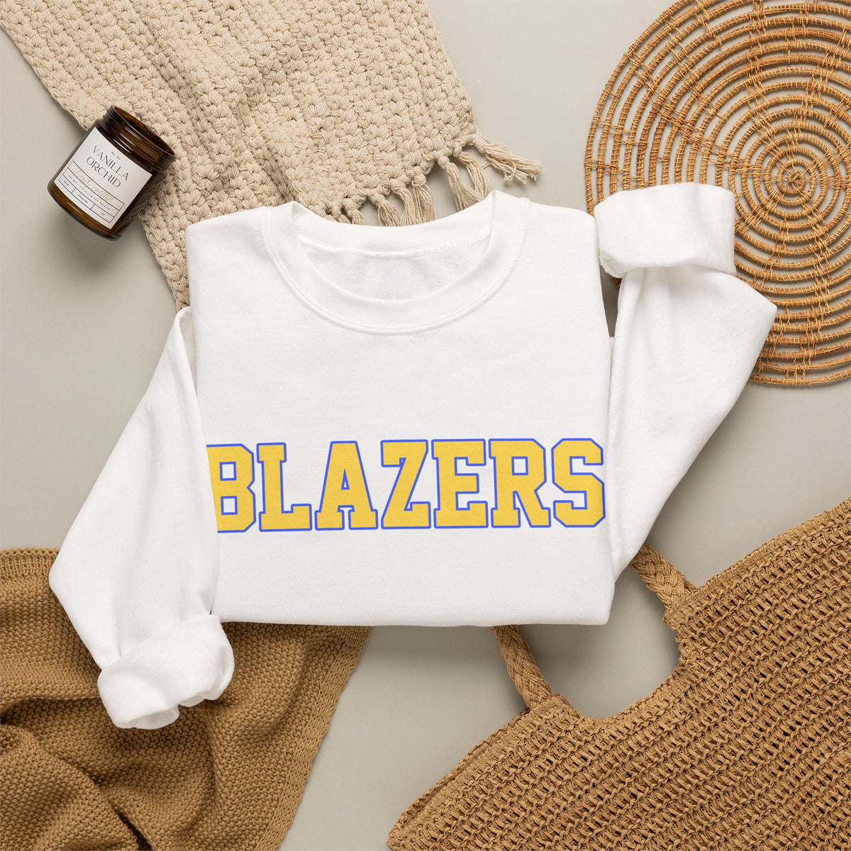 ADULT. Blazers Classic. Spirit Crewneck Sweatshirt
