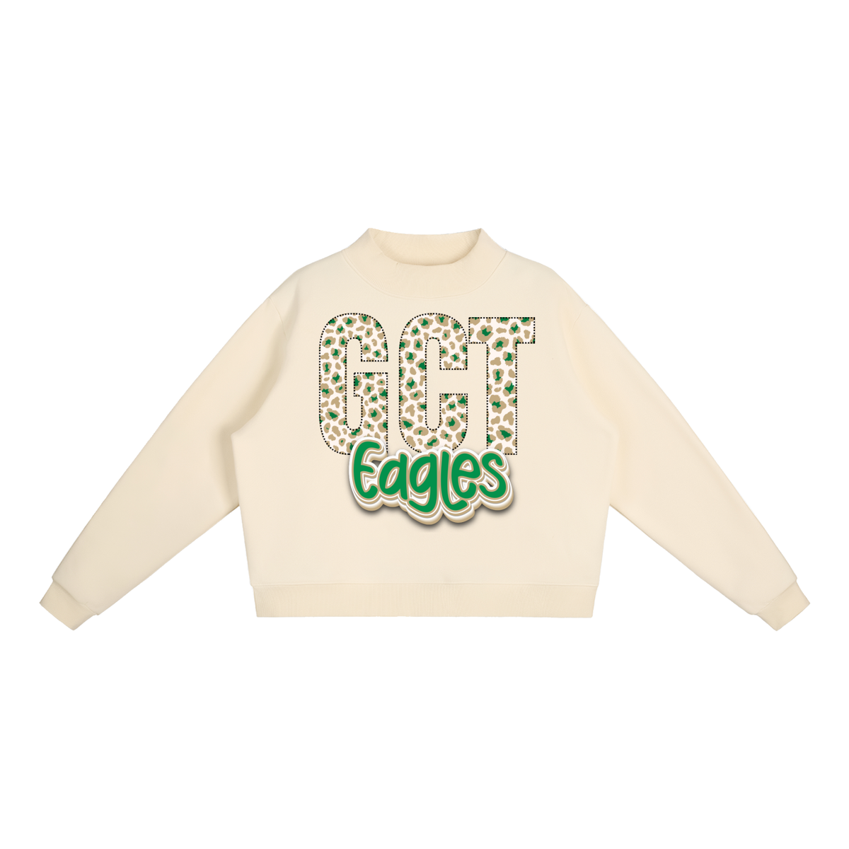 GCT.Eagles - Fleece Mock-Neck Crew Sweatshirt