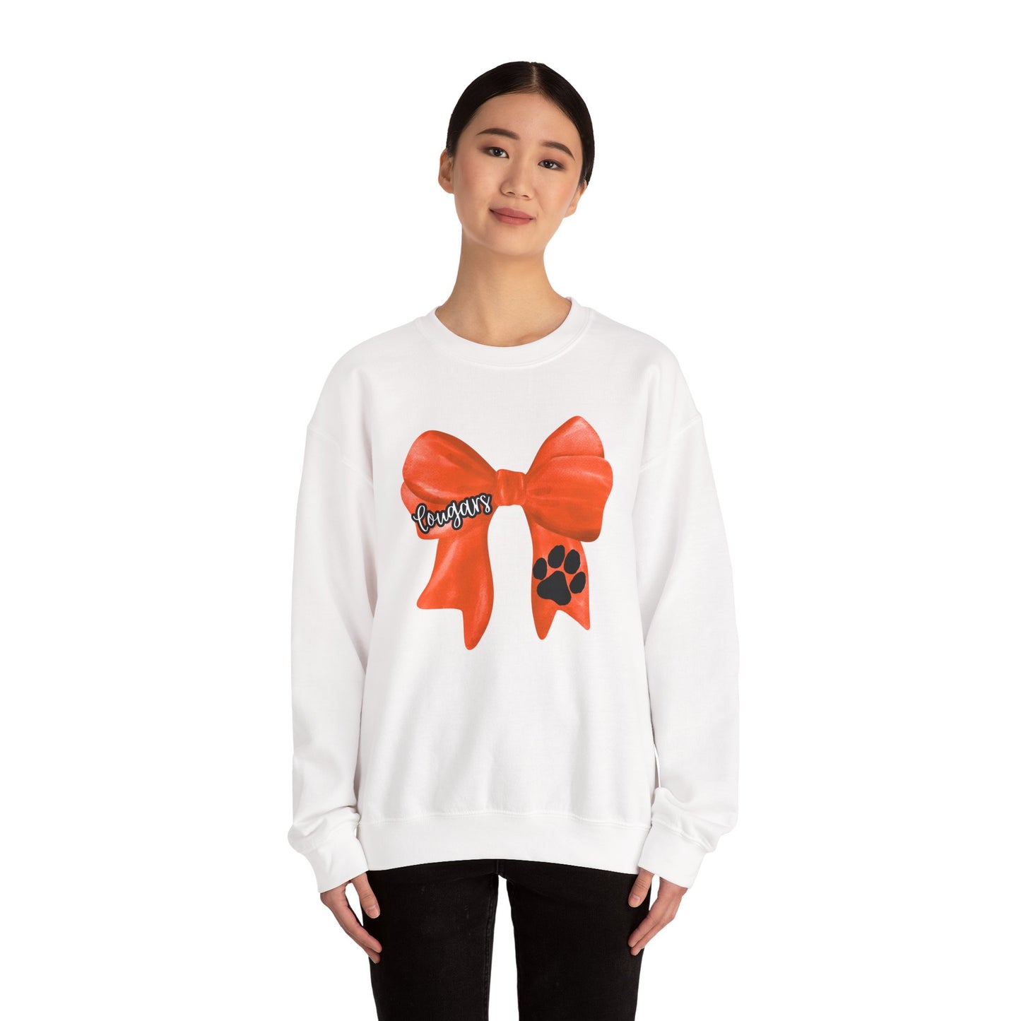 ADULT. Cougars Bow Sweatshirt