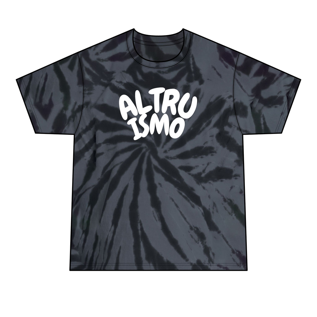Altruismo - ADULT - Black Spiral Tie-Dye Tee