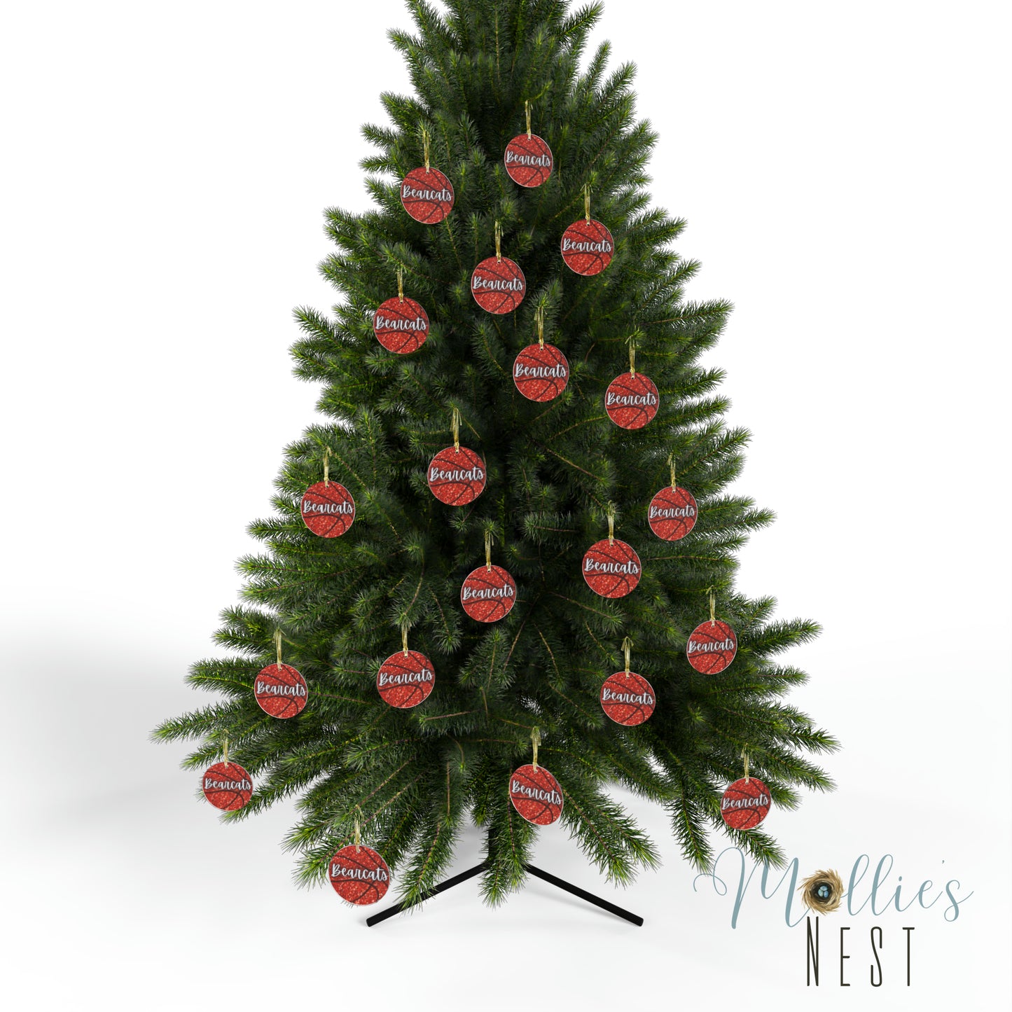 Bearcat Basketball Acrylic Ornaments