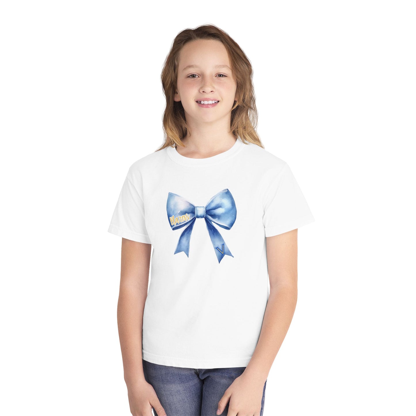 Youth Comfort Colors Valley View Bow Design