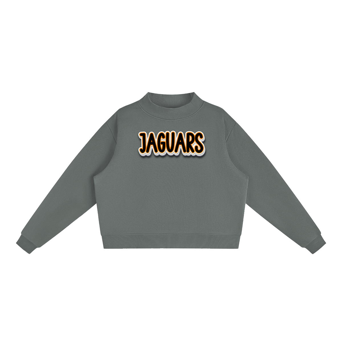 McCrory Jaguars. Fleece Mock-Neck Crew Sweatshirt