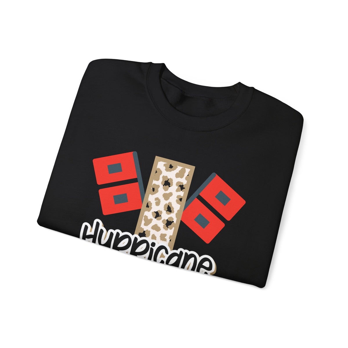 Adult. Jonesboro Hurricane Leopard "J" Crewneck Sweatshirt