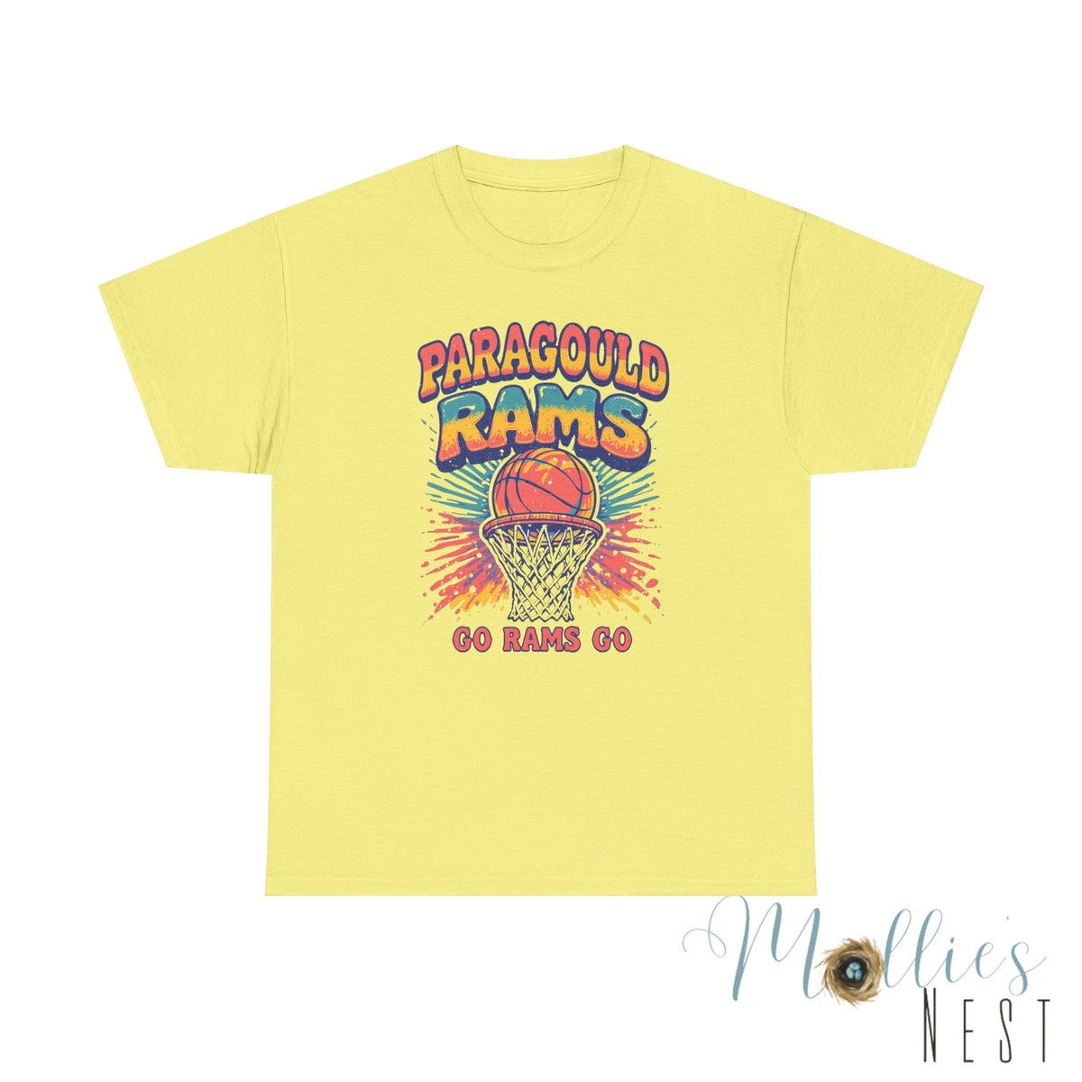 Paragould Rams. Retro Basketball Shirt. ADULT Sizes