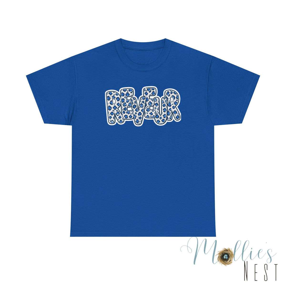 Adult Reveur T-Shirt — Stacked Leopard Print Graphic Tee